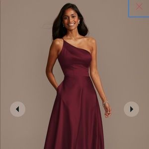 Davids bridal bridesmaid dress one should - wine